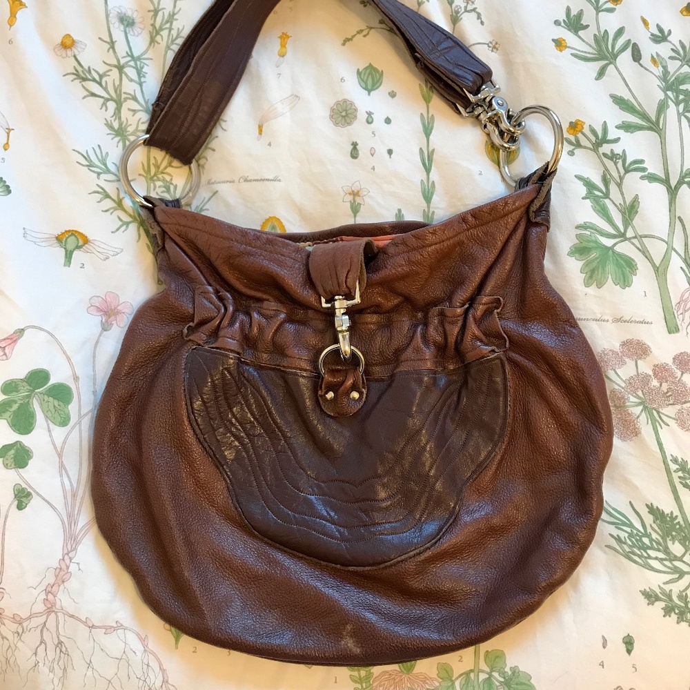 Indie shop RebyC Leather Purse with adjustable straps